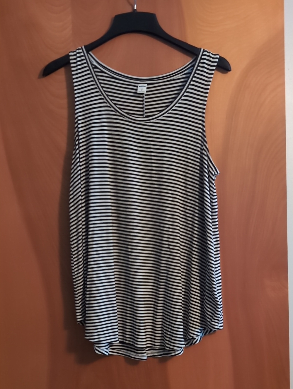 Old Navy Black and White Striped Tank